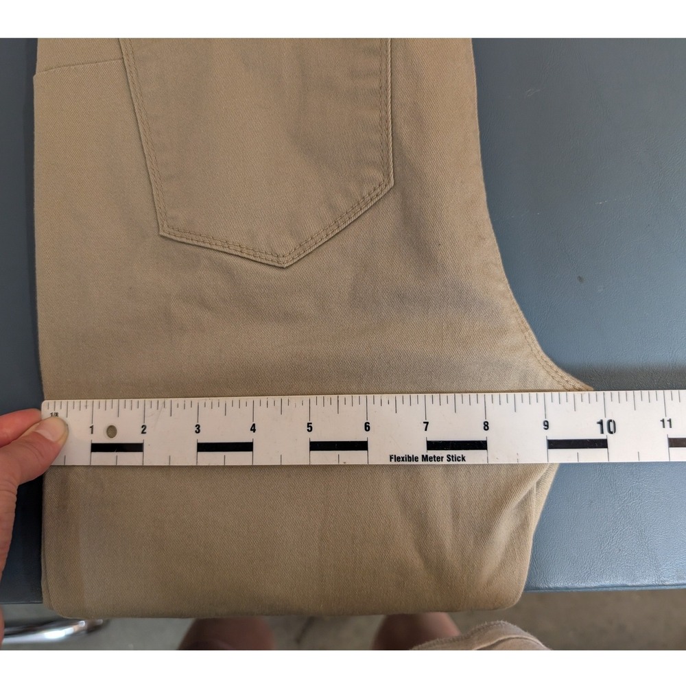 NWT Enjean Push‎ Up Ankle Skinny Pants Womens 9 Khaki Tan Mid Rise Stretch - Picture 8 of 12